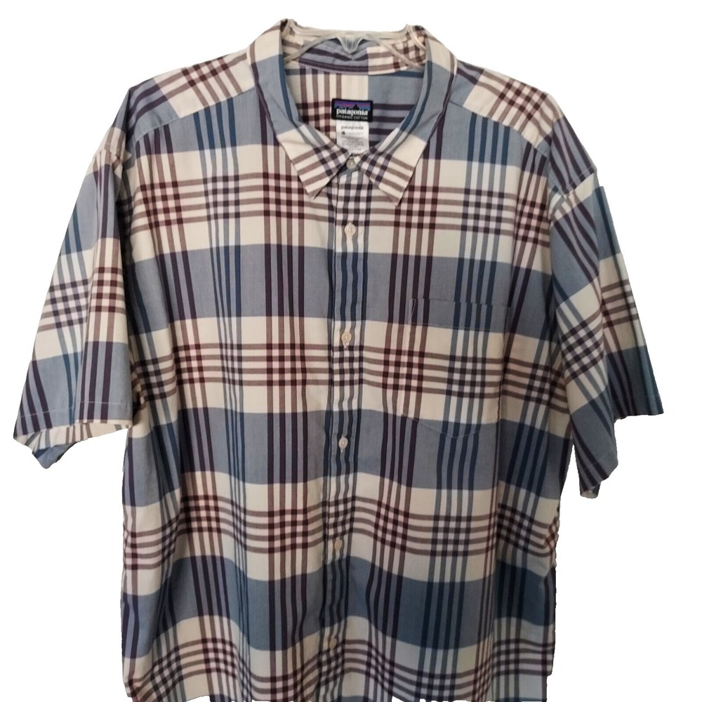 Patagonia Organic Cotton Men's Size 2XL Gorpcore Stripe‎ Shirt
